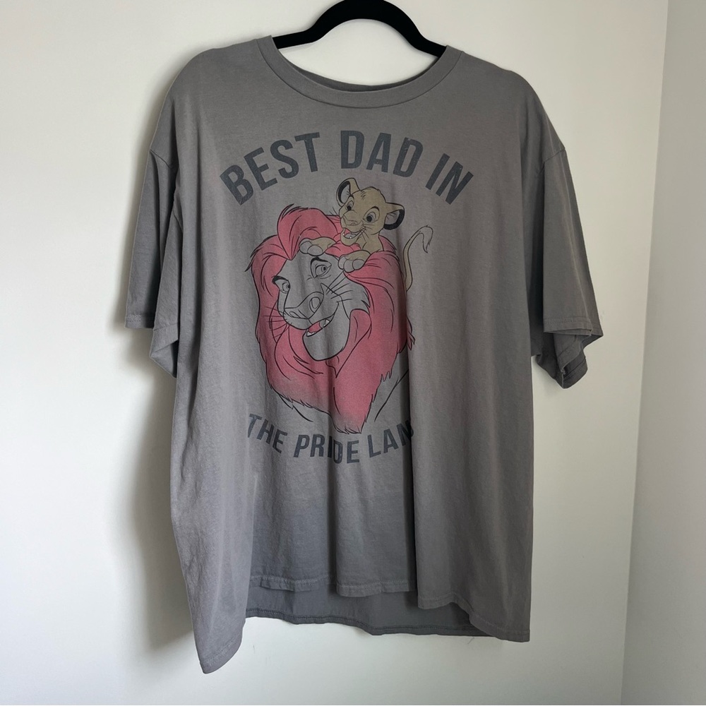 Lion King Best Dad in the Pridelands Tee T-shirt Size 2XL Mens XXL